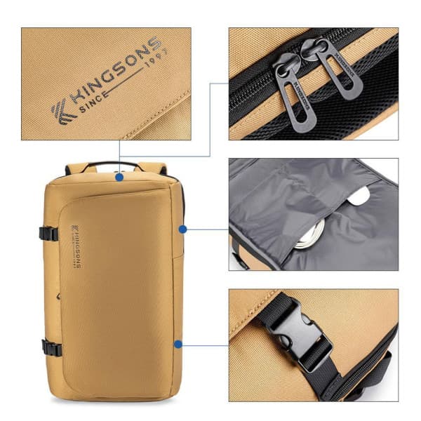 Kingsons K10218R-1 (Khaki) 4