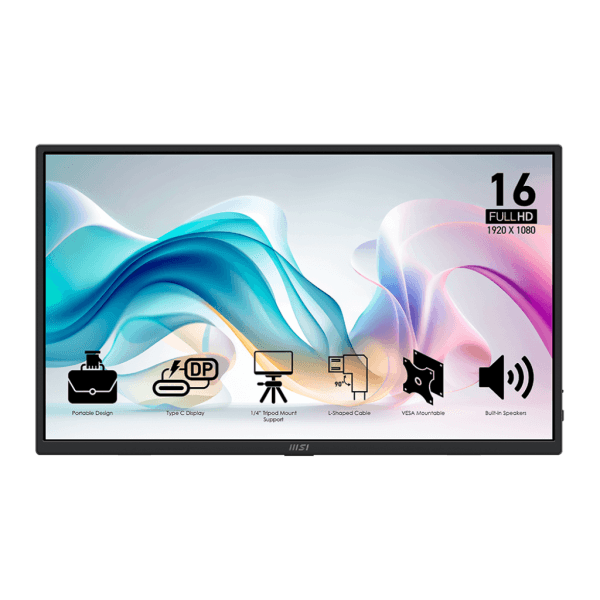 MSI PRO MP165 E6 15,6″ 60Hz 4ms IPS FHD maroc prix