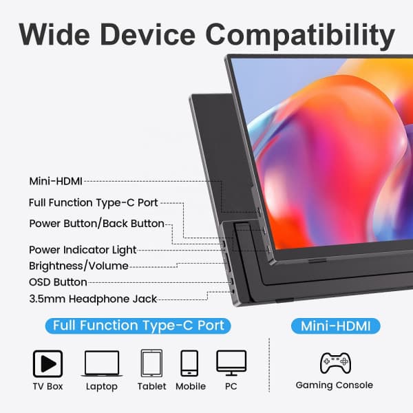 XTRMLAB V156F02 15.6" Moniteur portable 3