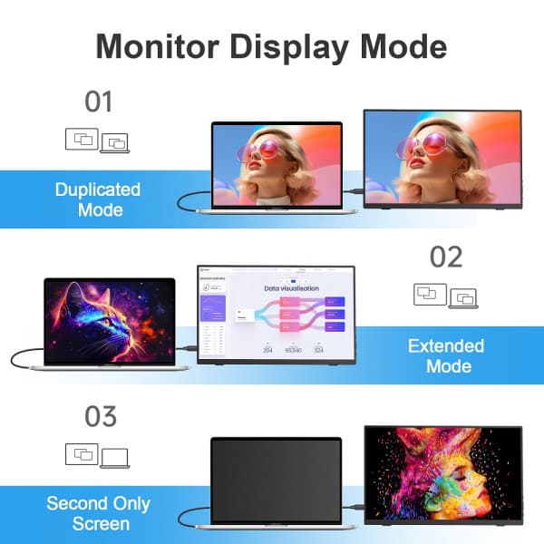 XTRMLAB V156F02 15.6" Moniteur portable 4