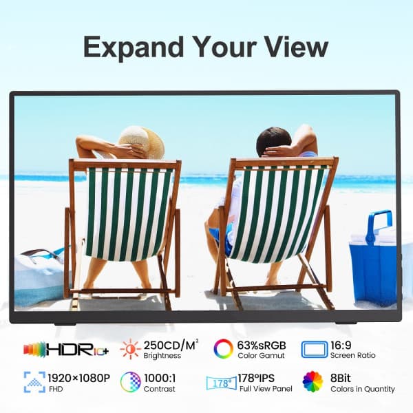 XTRMLAB V156F02 15.6" Moniteur portable 2