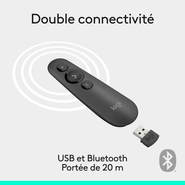 Logitech R500s Laser Presentation Remote (Graphite) 4