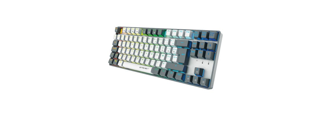 XTRMLAB Vortex TKL White/Dark Grey (Red Switch) 5