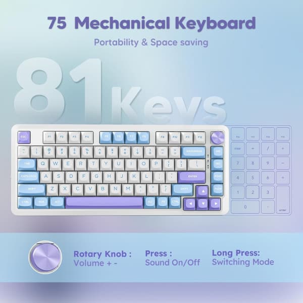 Redragon Cyrus Pro K681WBP RGB PRO Wireless 3