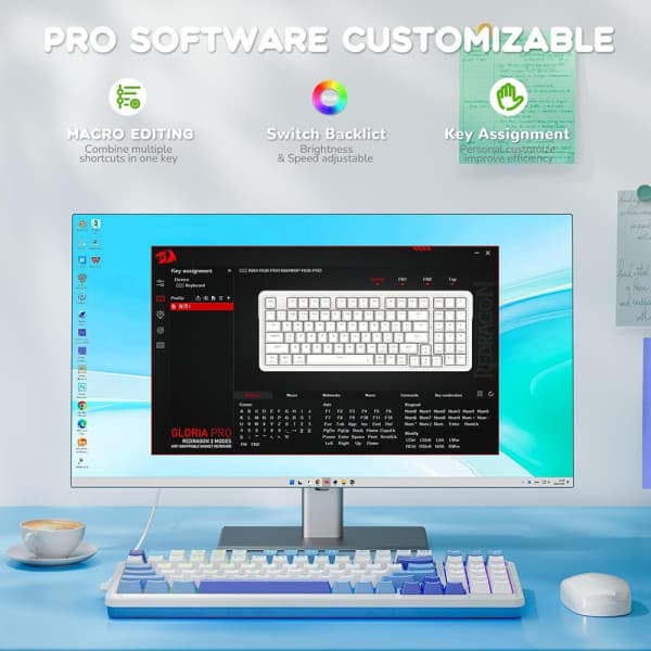 Redragon K664WBP Gloria PRO 60% Wireless RGB 5