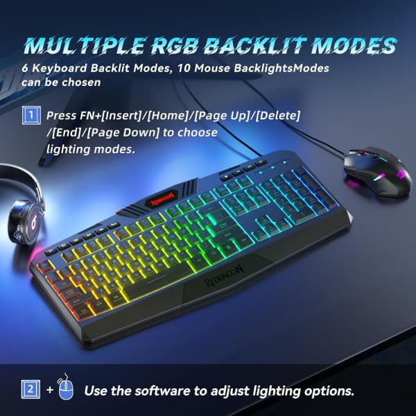 Redragon S101-5 Combo 2in1 2