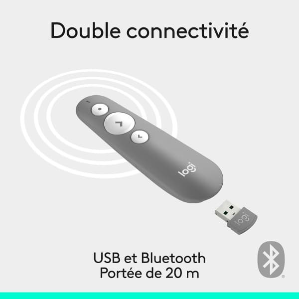 Logitech R500s Laser Presentation Remote Gris 3