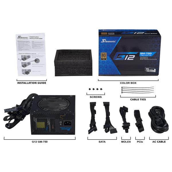 Seasonic G12 GM-750 80PLUS Gold (2024) 2