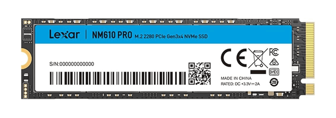Lexar NM610 PRO M.2 PCIe Gen3x4 NVMe 2TB 3