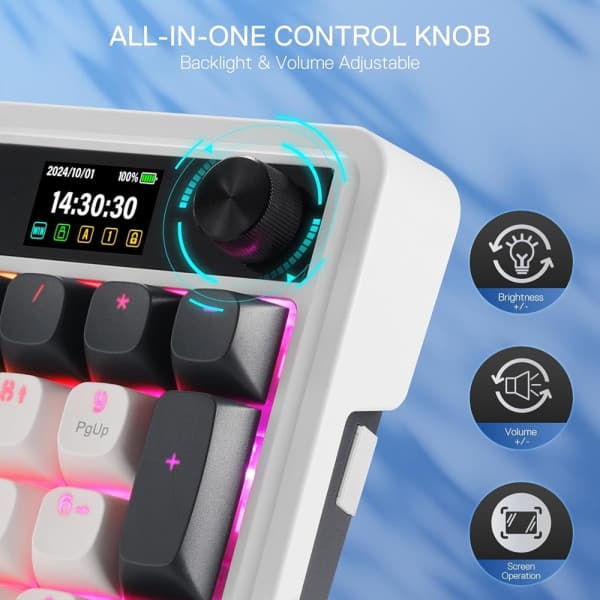 Redragon Galatin PRO K719 Wireless (Glacier Azure) 4