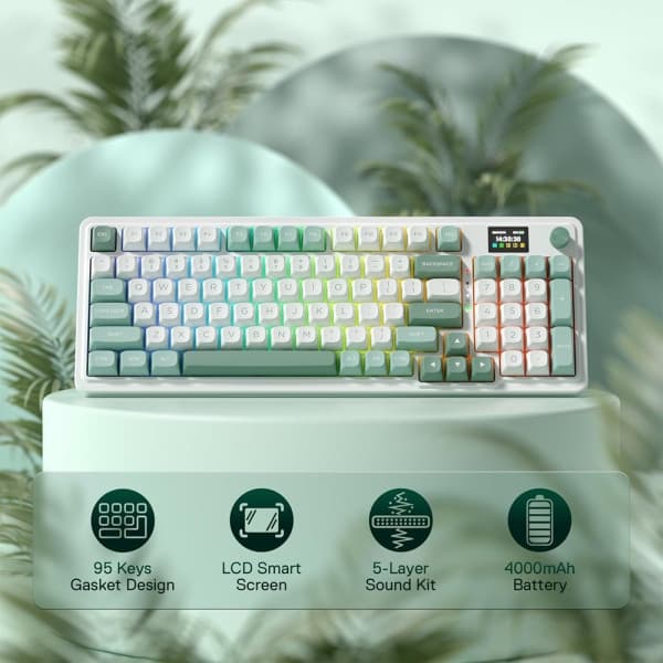 Redragon Galatin PRO K719 Wireless (Jade Cloud) 2