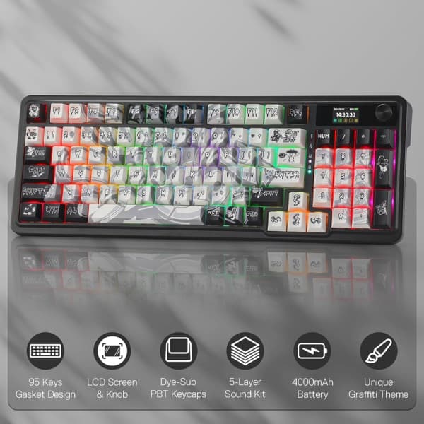 Redragon Galatin PRO K719 Wireless (Street Graffiti) 2