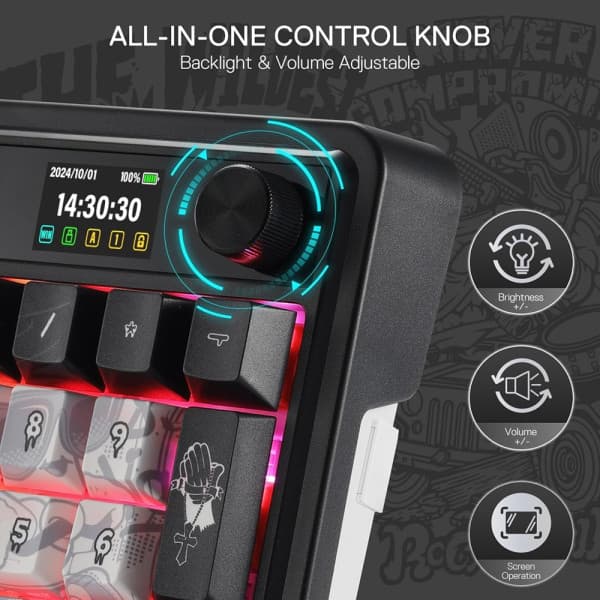 Redragon Galatin PRO K719 Wireless (Street Graffiti) 5