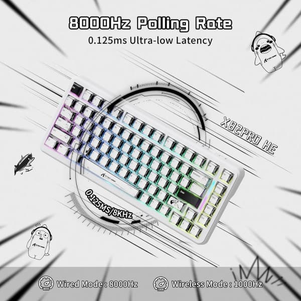 ATTACK SHARK X82 Pro HE Magnetic Switch (Comic) 4