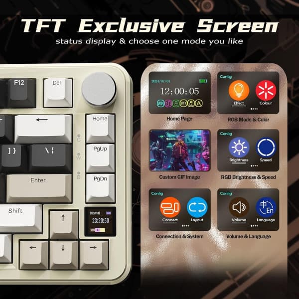 ATTACK SHARK X85 PRO Strawberry Switch (Cheese White) 4