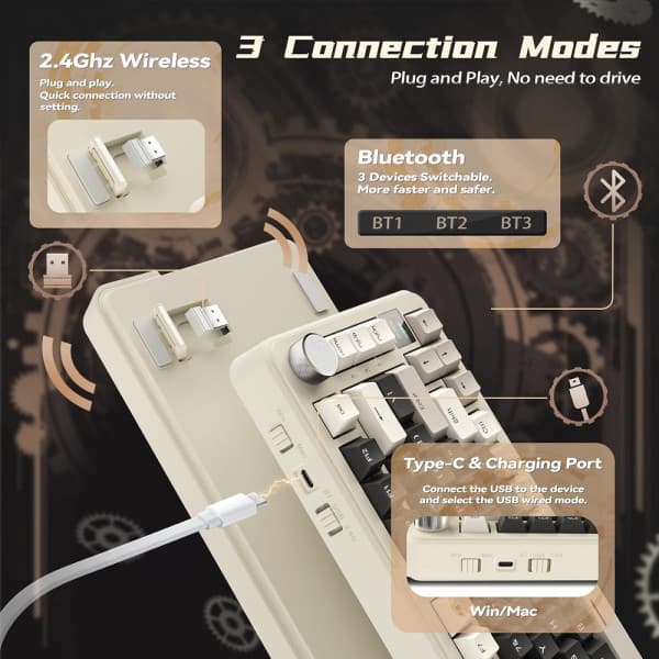 ATTACK SHARK X85 PRO Strawberry Switch (Cheese White) 3