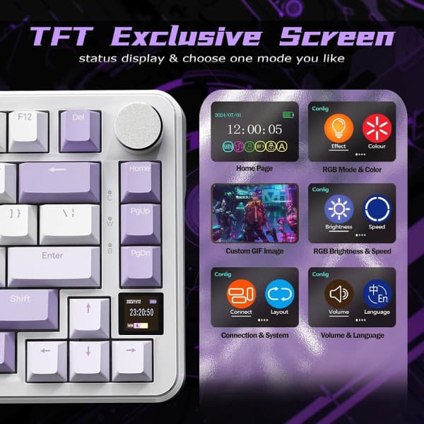ATTACK SHARK X85 PRO Strawberry Switch (Lavender) 3