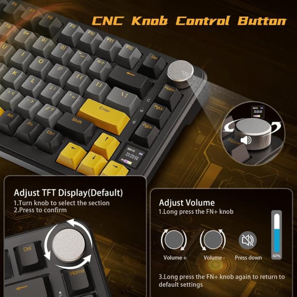 ATTACK SHARK X85 PRO Strawberry Switch (Starry Black) 5