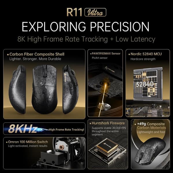 ATTACK SHARK R11 ULTRA (Weave Black) 2