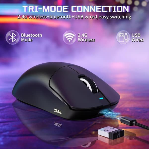 ATTACK SHARK X8SE (Black) 3