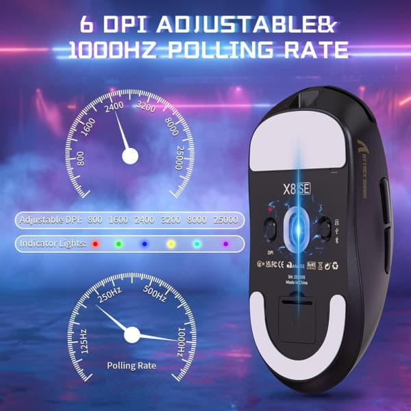ATTACK SHARK X8SE (Black) 4