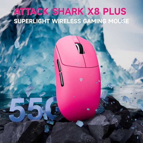 ATTACK SHARK X8PLUS (Berry Red) 2