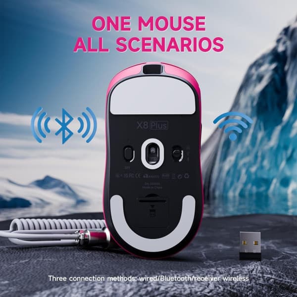 ATTACK SHARK X8PLUS (Berry Red) 4