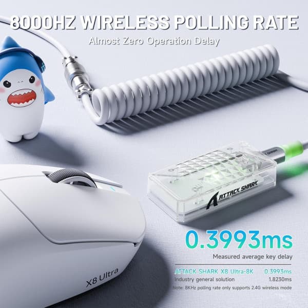 ATTACK SHARK X8ULTRA (White) 4