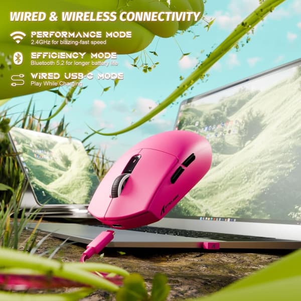 ATTACK SHARK G3 PRO (Berry Red) 3