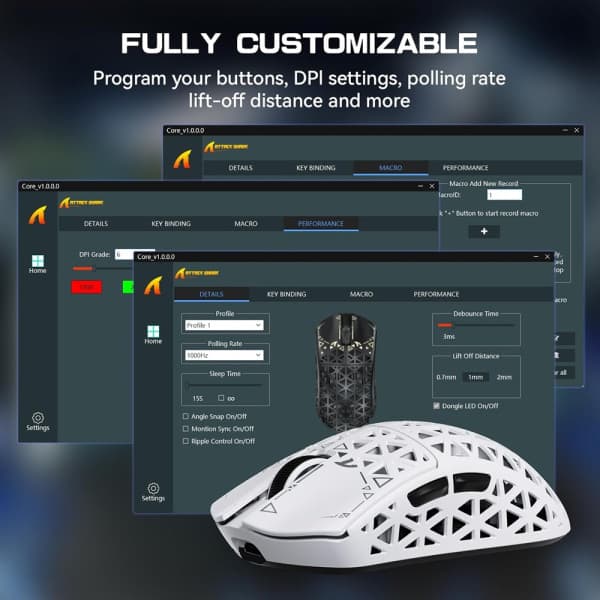 ATTACK SHARK R5 Ultra (White) 4