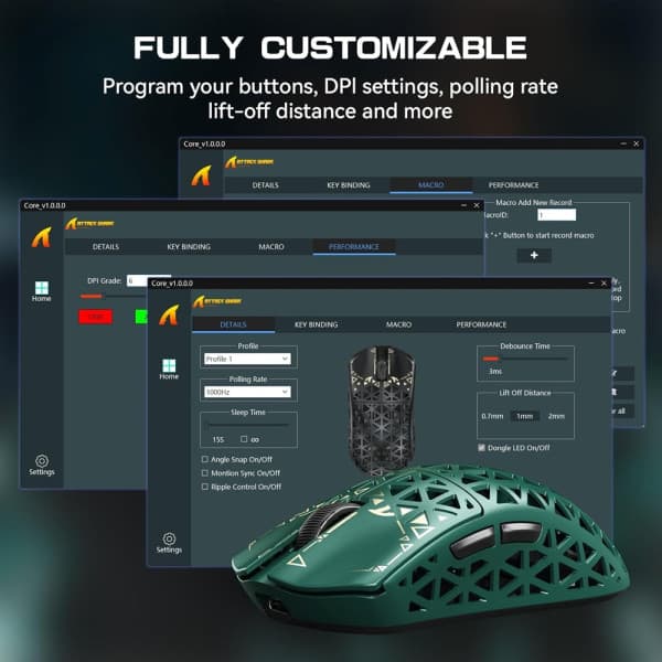 ATTACK SHARK R5 Ultra (Green) 4