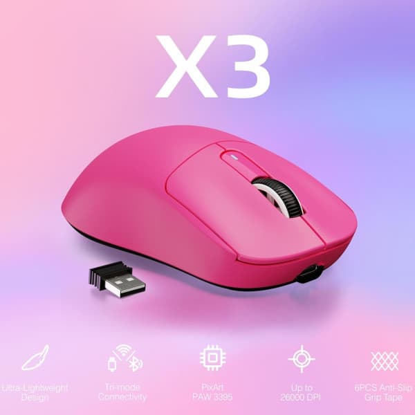 ATTACK SHARK X3 (Berry Red) 2