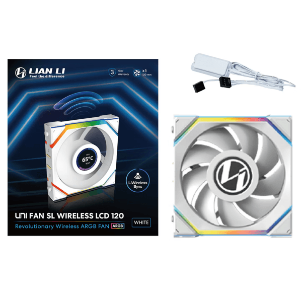 Lian Li UNI Fan SL Wireless LCD 120 White 4