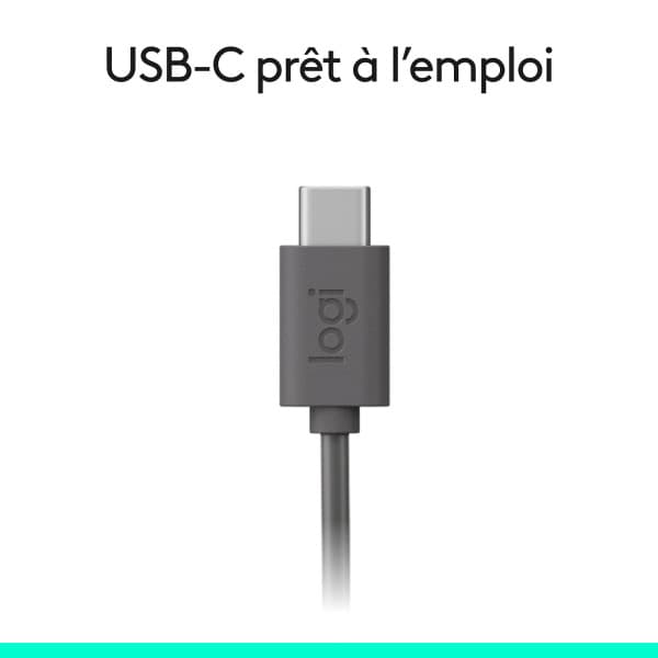 Logitech Headset H390 USB-C Black 5