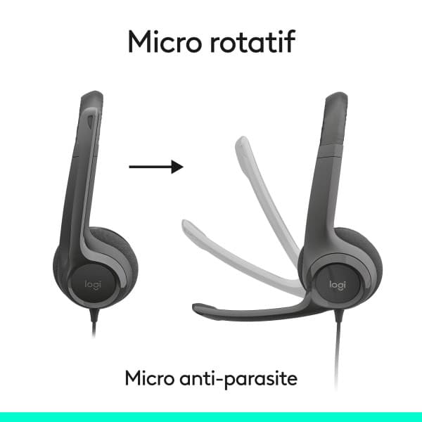 Logitech Headset H390 USB-C Black 3