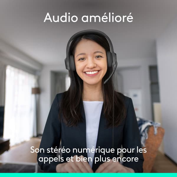 Logitech Headset H390 USB-C Black 2