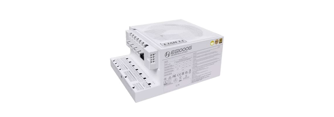 Lian Li Edge 1000 80PLUS GOLD 1000W (White) - With Hub 5