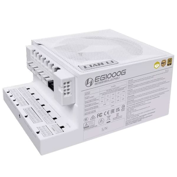 Lian Li Edge 1000 80PLUS GOLD 1000W (White) - With Hub