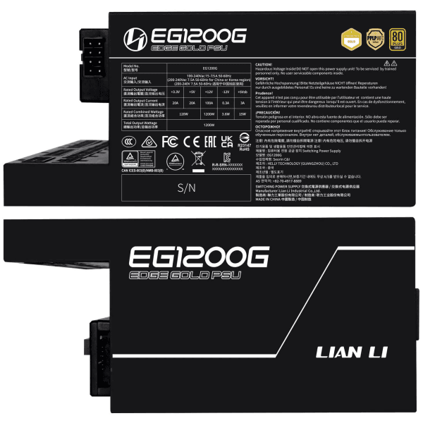 Lian Li Edge 1200 80PLUS GOLD 1200W (Black) - With Hub 3