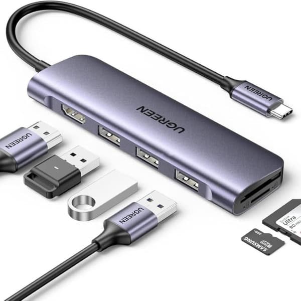 Ugreen Hub USB-C 6 en 1 4K 3