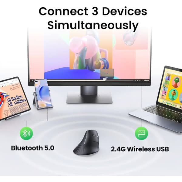 Ugreen Vertical Wireless MU008 Noir 4