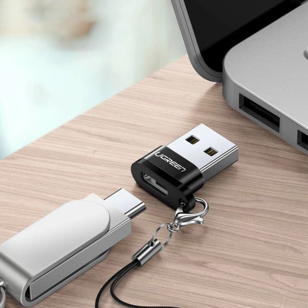 Ugreen Adaptateur USB-A Male 2.0 to USB-C Female NOIR 3