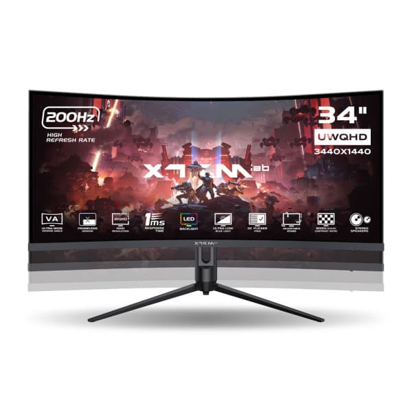 XTRMLAB X34G20VCQ 34" 200Hz Curved WQHD 2