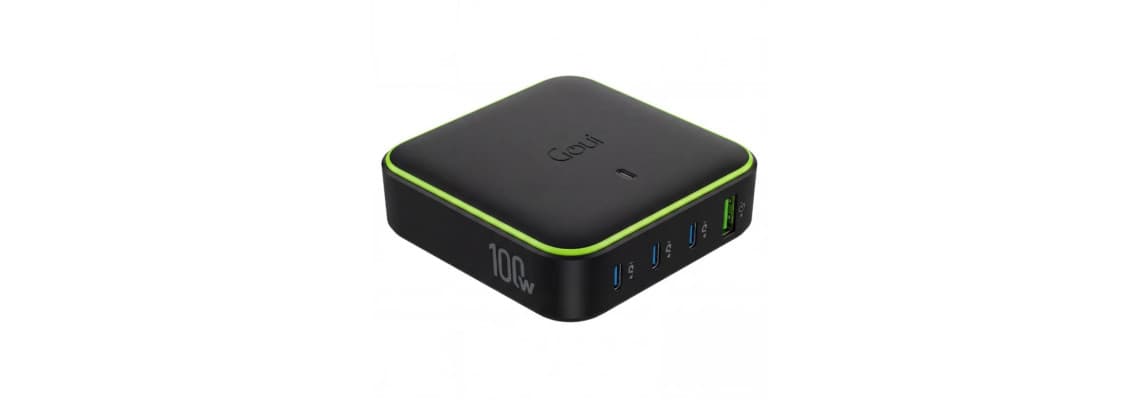 Goui GAN Chargeur de bureau 100W USB-C PD Rapide 2
