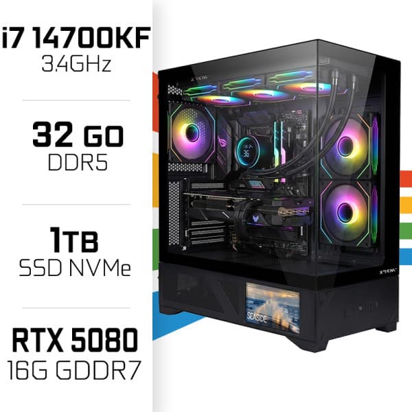 PC Gamer Ultrapc Intel Core i7 14700KF/1TB SSD/32GB DDR5/RTX5080 maroc prix