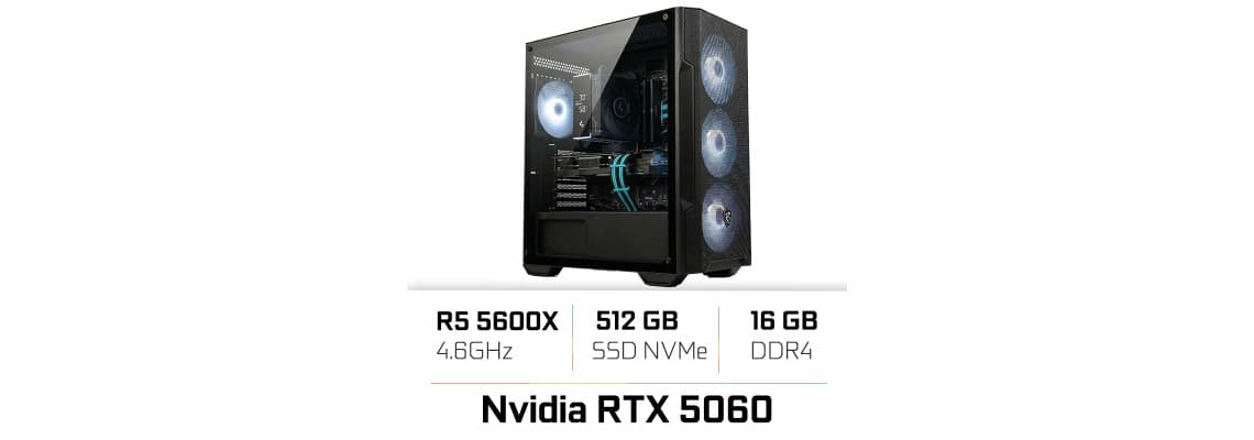 PC PRO UltraPC Ryzen 5 5600X/16GB/512GB SSD/RTX5060 2