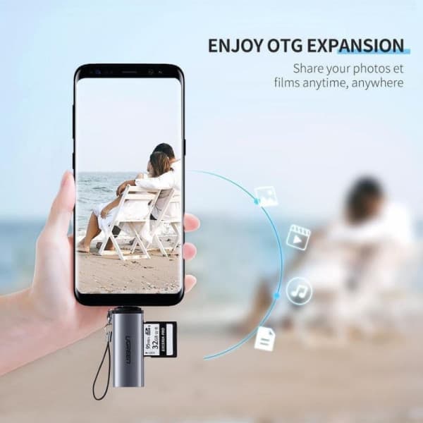 Ugreen Lecteur carte mémoire USB-C 3.1 TF/SD 4