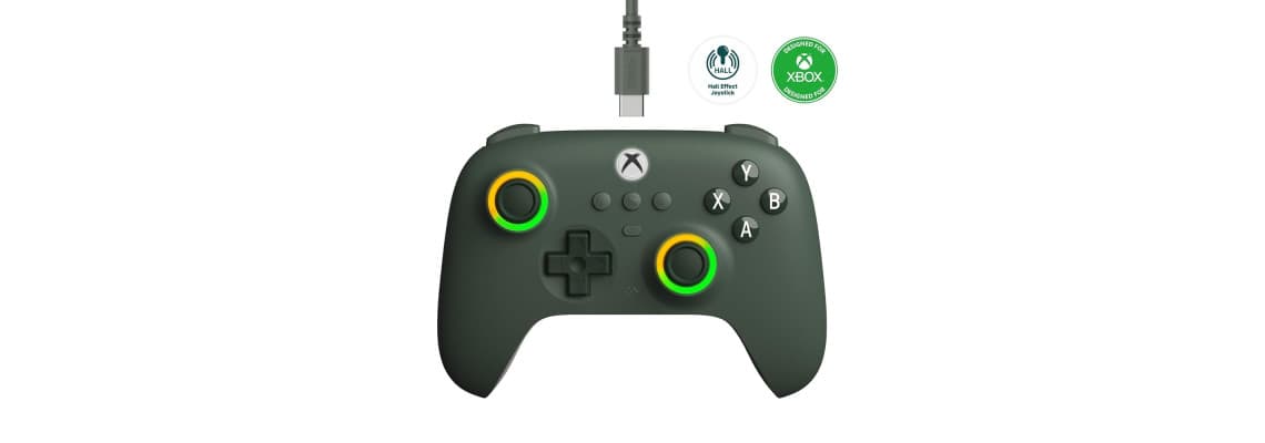8BitDo Ultimate C Wired Controller Xbox/PC - Dark Green 5