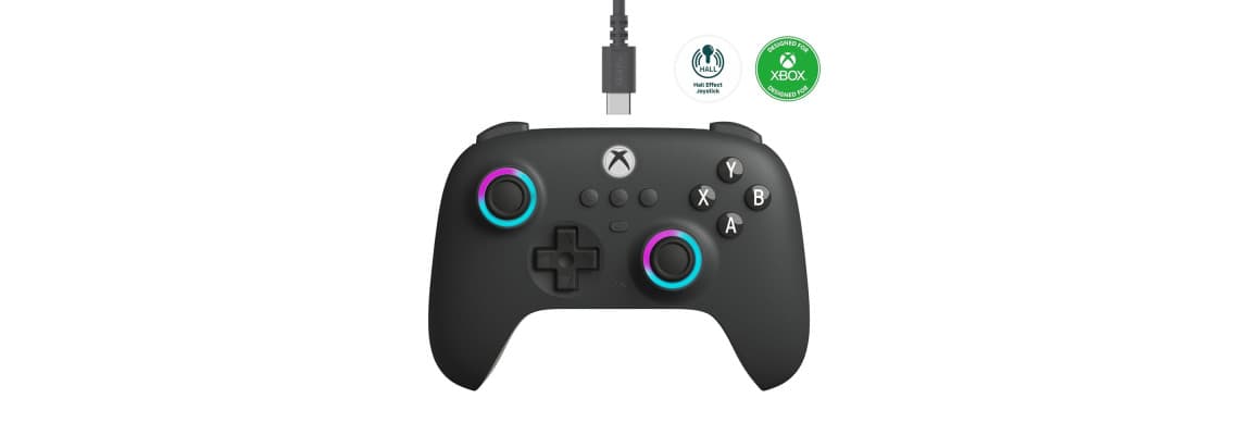 8BitDo Ultimate C Wired Controller Xbox/PC - Dark Grey 5