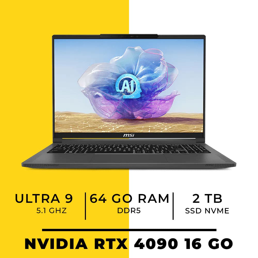 MSI Creator 16 120Hz UHD+ Core Ultra 9 64GB 2TB RTX 4090